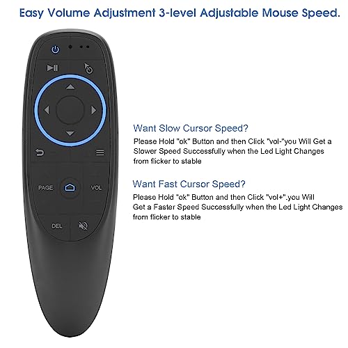 ciciglow Air Mouse Remote Control, Bluetooth 5.0 Wireless Mouse, Smart Wireless Remote Control, Gyroscope for PC Smart TV Android TV Box Laptop Projector