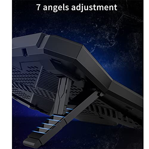 Gaming Laptop 12-17 Inch Cooling Screen Laptop Pad Laptop Cooler Stand with Six Fans(D) - color: D