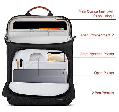 12.9 Inch Tablet Laptop Sleeve for Macbook Pro 14.2 Inch/Air 13.6"/Neo 13,Samsung Galaxy Tab S11 S10 S9 Ultra 14.6",iPad Pro 13 M5 M4/Air 13 M4 M3 M2/Pro 12.9 Carrying Case,Surface Laptop 13.8"-Black - color: Black