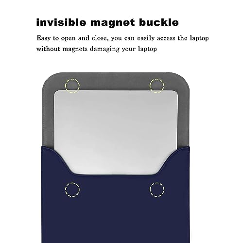 MOSISO Laptop Case 13.3 inch, 13-13.3 inch Laptop Sleeve Compatible with MacBook Neo 13 A18 Pro A3404 /Air 13/Pro 13/Pro 14 M5 M4 M3 M2 M1, Faux Suede Leather Case with Small Bag, Navy Blue - color: Navy Blue
