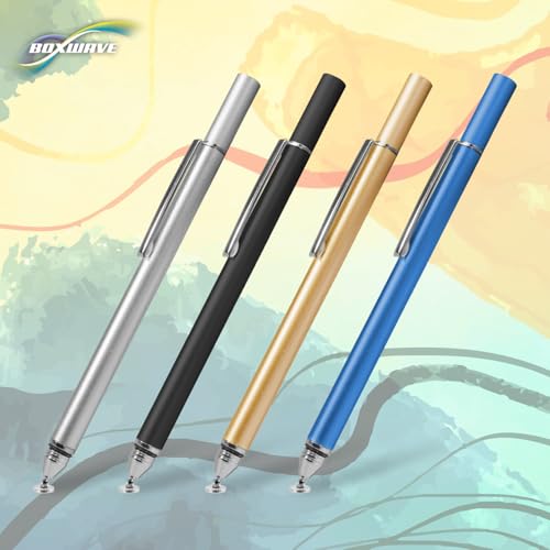BoxWave Stylus Pen Compatible with Frunsi T11 PRO - FineTouch Capacitive Stylus, Super Precise Stylus Pen - Metallic Silver