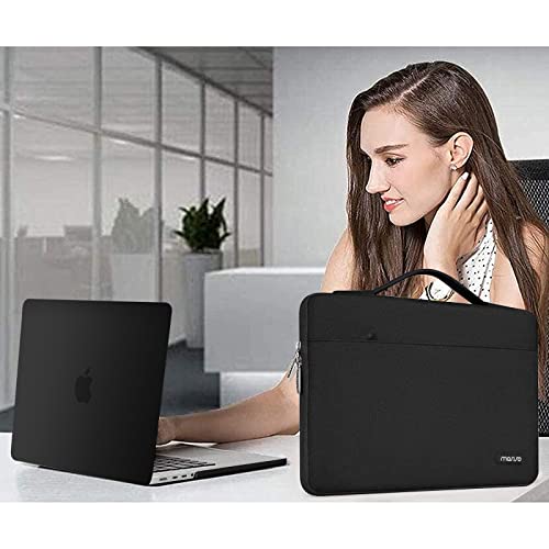MOSISO Compatible with MacBook Pro 14 inch Case M5 2026 M4 M3 M2 M1 2025-2021 A3427 A3426 A3434 A3112 A3185 A3401 A2918 A2992 A2779 A2442, Case&Bag&Keyboard Skin&Webcam Cover&ScreenFilm, Black - color: Black