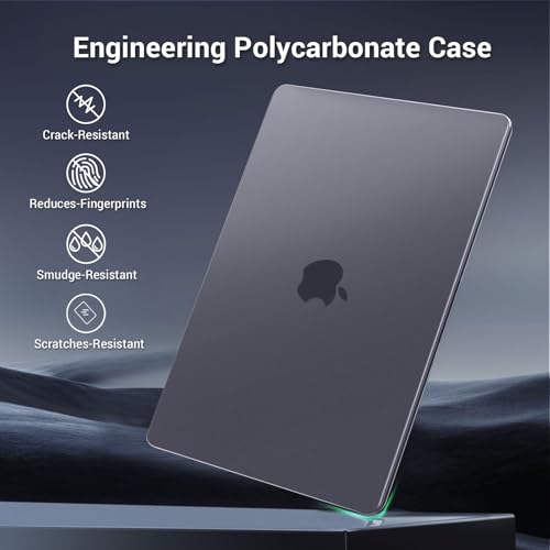 MOSISO Compatible with MacBook Pro 14 inch Case M5 2026 M4 M3 M2 M1 2025-2021, Ultra-Thin Seamlessly Closes Scratches & Fingerprints Resistant Matte Finish Protective Hard Shell Case, Space Gray Clear - color: Space Gray Clear
