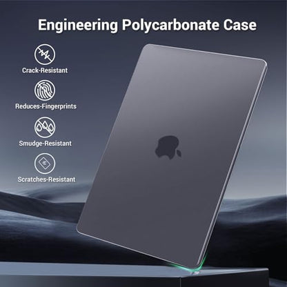 MOSISO Compatible with MacBook Pro 14 inch Case M5 2026 M4 M3 M2 M1 2025-2021, Ultra-Thin Seamlessly Closes Scratches & Fingerprints Resistant Matte Finish Protective Hard Shell Case, Space Gray Clear - color: Space Gray Clear