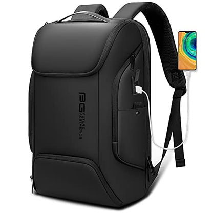 BANGE Business Laptop Smart backpack Can Hold 15.6 Inch Laptop Commute Backpack Carry on bag for men and women (Black) - color: Black