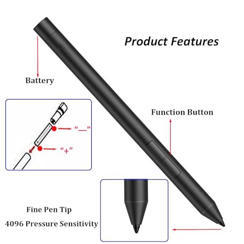 Digital Pen G1 Pro Pen for Lenovo Digital Pen 2 Compatible with Lenovo Yoga 7/7i/9/9i,IdeaPad Flex 5 5i,IdeaPad Duet 3/5,ThinkBook 13x G2 IAP-21AT Pen