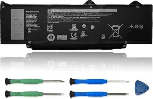 R73TC DR02P Laptop Battery Replacement for Dell Latitude 5440 5450 5540 5550 Precision 3480 3490 3580 3590 Series 0V042N V042N 11.4V 54Wh - size: 10.37*3.38*0.18 inch R73TC