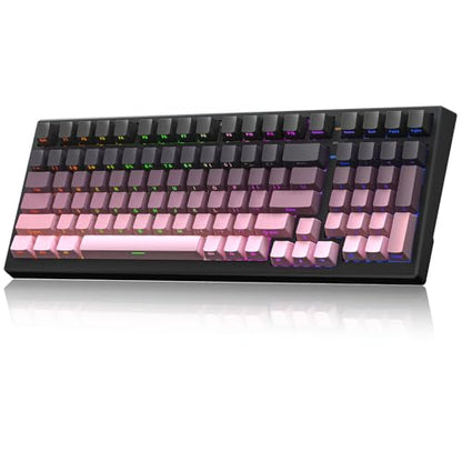 X98 PRO Wireless Mechanical Keyboard,Hot Swappable Custom Keyboard with Number Pad,Linear Switches,Tri-Mode BT5.0/2.4GHz/USB-C,RGB Backlit Computer Gaming Keyboards for Win/Mac/PC