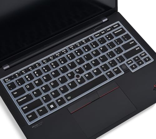 Keyboard Cover for 2025 2024 Lenovo ThinkPad X1 Carbon Gen 13 / Gen 12,Lenovo ThinkPad X1 Carbon 14" 13th 12th Keyboard Skin Protector (Not Fit X1 Carbon Gen 11/Gen 10/Gen 9/Gen 8/Gen 6/Gen 5) - Black - color: Black