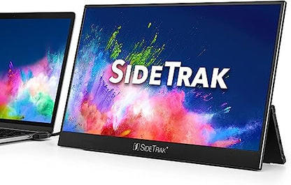 SideTrak Solo Pro 15.8" Portable Monitor for Laptop | FHD 1080P LED IPS Dual Display w/Anti-Glare Screen, USB & Mini HDMI, Laptop Monitor Extender for Mac, PC, Chrome, HDR & Speakers - style: Non-Touchscreen