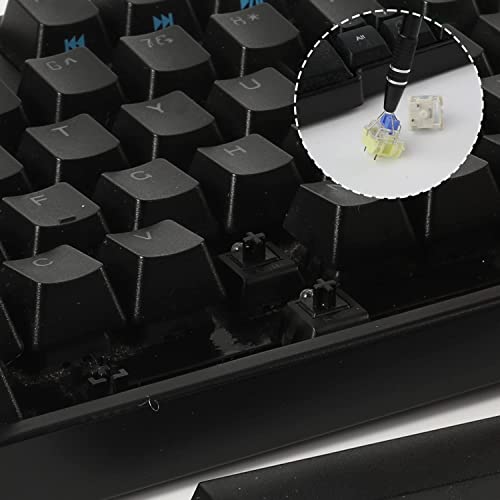 Keyboard Remover Tool Kit-7-Piece Set, Keycap Puller Include 5g Keyboard Lube, Switch Puller, Lubricating Pen, Cleaning Brush, Tweezers, 4-Jaw Gripper, and Key Cap Puller