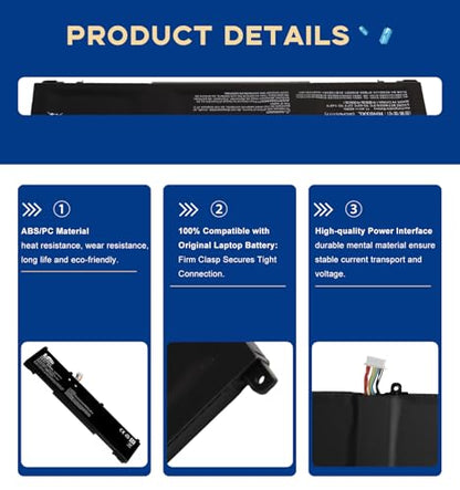 RH03XL Replacement Battery for HP ProBook 430/440/445/450/455/630/640/650 G8 G9 G10 Series, EliteBook 630/640/645/830 G9 G10 G11 Series, HP Zhan 66 Pro 14 G4/G5 Series, Compatible W/TPN-IB0L
