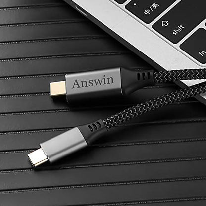 USB C to Mini DisplayPort, 6Ft 4K@60Hz Thunderbolt 3 to Mini Displayport Cable Compatible for iPhone 15/16/17 Series, M2-M4 MacBook Pro, Surface Book 2, Galaxy S20-S25, Steam Deck and Rog Ally