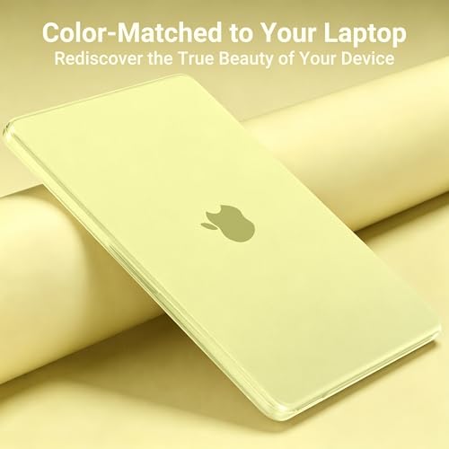 MOSISO Compatible with MacBook Neo Case 13 inch 2026 A3404 A18 Pro Chip | 4 in 1 Kit Ultra-Thin Exact-Fit Scratches&Fingerprints Resistant Protective Hard Shell Matte Case Cover, Citrus Clear - color: Citrus Clear