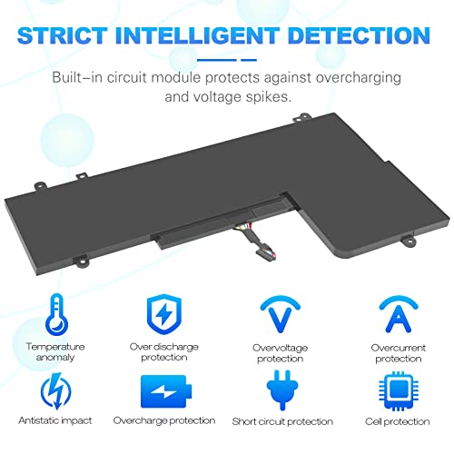 L15L4PC2 L15M4PC2 Laptop Battery Compatible with Lenovo Ideapad Yoga 710-11 710-14IKB 710-14ISK 710-15IKB 710-15ISK 710-151KB 710-14ISK-IFI 710-14ISK-ISE Series Notebook 5B10K90802 5B10K90778