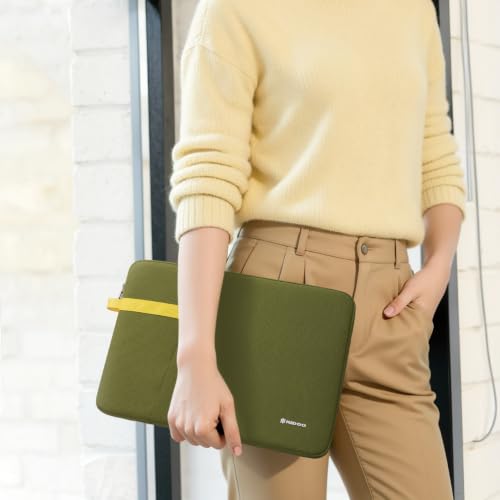 NIDOO Laptop Sleeve 10 inch Tablet Bag Carrying Case for 11 inch iPad/11 iPad Air M4 2026/11" iPad Pro M5 M4/ 11" Samsung Galaxy Tab S9 S8 / Lenovo Tab M11 Water Resistant Computer Pouch, Green - color: Green, size: 10-11 Inch