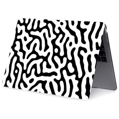 Hard Case Compatible with Old Version MacBook Pro 13 inch Case 2012 2011 2010 2009 2008 Release A1278 with CD-ROM, Laptop Plastic Hard Case Shell & Keyboard Cover, Black & White - color: 1571 Black & White, size: A1278(Pro 13" w/CD-ROM 2008-2012)