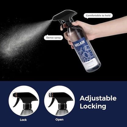 WELKIN Screen Cleaner Spray Kit, 18.6 oz + 2 oz for TV, Laptop & Phone | Fine Mist Spray for Screens, Gentle Formula, Streak-Free Cleaning, Anti-Static, Includes 1 Microfiber Cloth & 1 Glass Wipe - size: Mist Kit