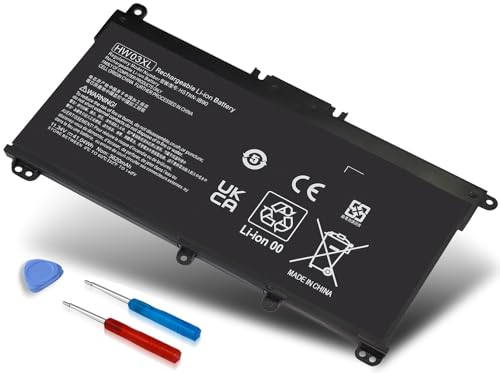 HW03XL L97300-005 Laptop Battery Replacement for HP Pavilion 15-EG 15-eg0xxx 15-eg0073cl 15-eg0070wm 15-EH 17-CN 17-cn0xxx 17-CP 17-cpo700dx Series L96887-421 l97300-005 HW03041xl-pl 41.04Wh - size: HW03XL