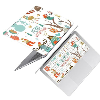 Laptop Shell for MacBook Air 11 inch Case 2015 2014 2013 2012 2011 2010 Release Model A1465 A1370,Air 11.6" Snap on Protective Laptop Hard Case & Keyboard Cover,Christmas Reindeer - color: Christmas Reindeer, size: Air 11" 2010-2015(A1370/A1465)