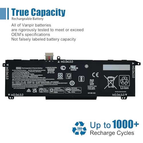 SD06XL Laptop Battery Replacement for HP Omen 15-ek0013dx 15-ek0xxx 15-en0023dx 15-en1075cl 15-en0xxx Series L84392-006 L84356-2C1 HSTNN-DB9U 11.55V 70.91Wh 5833mAh Notebook - size: 9.44*2.91*0.31 inch SD06XL