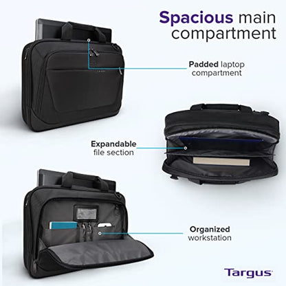 Targus CityLite Laptop Briefcase Shoulder Messenger Bag for 15.6-Inch Laptop, Black (TBT053US) - size: 15.6 inch (Pack of 5)