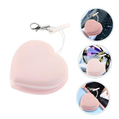 Heart-Shaped Macaron Phone Screen 10-Pack Portable Lens Cleaning Cloths for Eyeglasses Camera Lenses and Electronics Cartoon Hanging Accessory - color: Pink