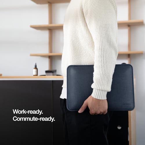 Incase ICON Sleeve with Woolenex - MacBook Air 13 inch Case - M5 2026, M4 2025, M3 M2 2024-2022 - Fitted MacBook Case, Laptop Sleeve, Hard Cover, Durable, Lightweight - Heather Navy - color: Heather Navy