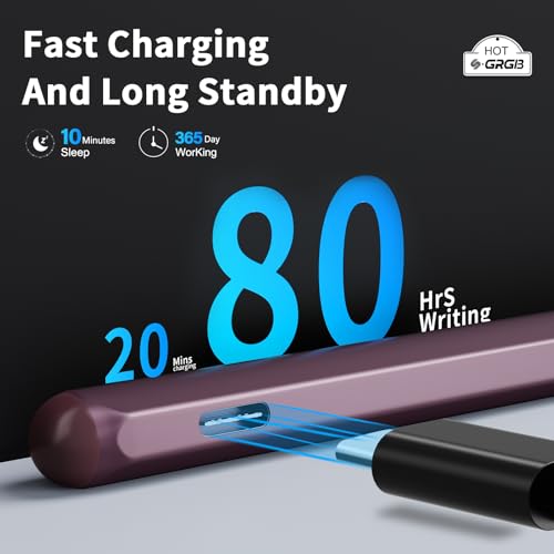 Stylus Pen for ASUS Transformer/Mini/ASUS Zenbook Flip/Pro/ASUS Vivobook Flip/Pro/Duo/ASUS Notebook, Rechargeable MPP 2.0 Tilt Active Pen with 4096 Pressure Sensitivity, Tpye-c Charge, Red - color: Red