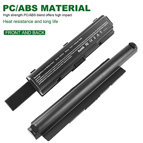 84WH M200 M205 PA3727U-1BRS PA3535U-1BRS Battery for Toshiba Satellite A200 A205 A210 A300 A305 A350 A505 A505-S6005 A505-S6980 L305 L300 L450 L455 L450D L500 L505 PABAS098 PABAS099 PABAS174 - size: 9.07*2.05*0.83inch