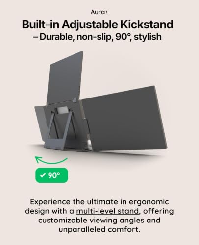 | Triple Boost Pro 14" | Portable Monitor Extender | Full Aluminum | Quad Screens | 3x 14 FHD 1080P HDR IPS | USB-C & USB-A | Compatible Laptops 11"-16" Windows MacOS - size: 3x 14" Full HD