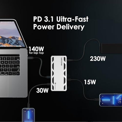 WAVLINK Thunderbolt 5 Dock, Intel Certified TB5 Docking Station, 120Gbps | Single 8K@144Hz, 140W PD, 2.5G Ethernet, 4×USB-A 10Gb, SD 4.0, for Windows 11/Mac OS 14.6 or Later TB5/4 Laptops