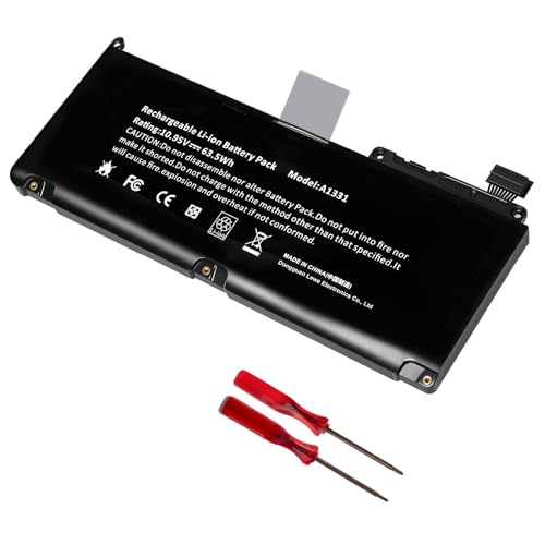 TREE.NB A1331 13" A1342 (Late 2009 Mid 2010) Laptop Battery for Apple MacBook Unibody fits 661-5391 020-6582-A MC233LL/A MC207LL/A MC516LL/A (only for Late 2009 and Mid 2010 Apple MacBook) - color: ‎A1331