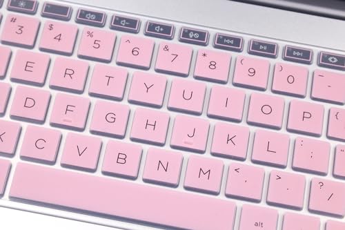 Keyboard Skin Compatible for 15.6" HP Laptop 15-fc 15-fd 15t-fd 15z-fc Series, HP Pavilion 15 15-eg/eh/er 15t-eg200/eg300 15z-eh300 Series, HP Pavilion 17z 17z-cp000 17z-ca200 17-cn 17-cp Series (Pink - color: Pink