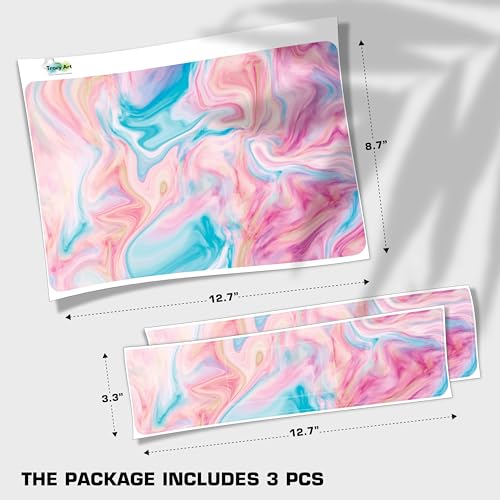 Laptop Skin Decal HP 14" - Marbling, Laptop Cover Sticker, No Cutting Required, No Bubble, Waterproof, Scratch Resistant - Including Wide Screen and Wrist Pad - size: 14 inch