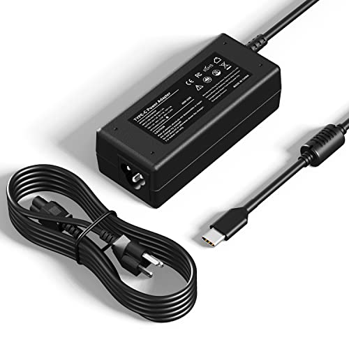 45W USB C Type C Chromebook Charger Laptop Fast Charging Power Adapter, Widely Compatible with HP, Dell, Lenovo, Acer, Asus, Samsung, Google, and More - color: BLACK
