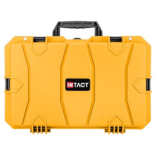 Eylar 21.6" Intact Series Carry-On Hard Camera Case, Lightweight and Durable Stacker Design with Foam (Yellow) - color: Yellow