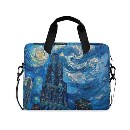 ALAZA Purple Dragon Laptop Case Bag Sleeve Portable Crossbody Messenger Briefcase w/Strap Handle, 13 14 15.6 inch - color: Multicolor6