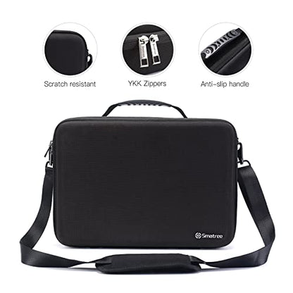 Smatree Hard Laptop Shoulder Bag for 16 inch MacBook Pro M4 2024/M3 2023, 13 inch iPad Pro M5 2025/11 inch iPadPro M5 2025/13 inch iPad Air M3 2025, 15 inch Dell XPS 15 9510 (Fit US/EU/UK Power Plug)