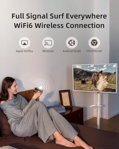 KTC MEGAPAD 32" 4K UHD Smart Portable TV, Google EDLA Certified, Touch Screen Portable Monitor, 8G RAM+128G Storage, 9500mAh Battery, Dual 6W Speakers, Full Swivel Rotation, Remote Control, A32Q7 Pro - size: 32 inch
