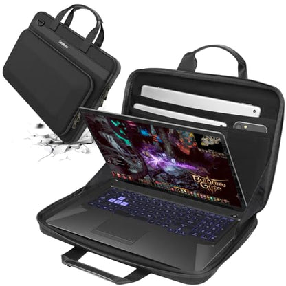 Smatree Hard Shell Carrying Case for 14 inch DELL/HP/Lenovo/ASUS | for 14 inch ASUS ROG Zephyrus G14 2025 GA403/2026 GU405,DELL XPS/Vostro/Inspiron 14,HP OmniBook 3 AI,Lenovo ThinkBook 14 G9 - color: Black-14 Inch