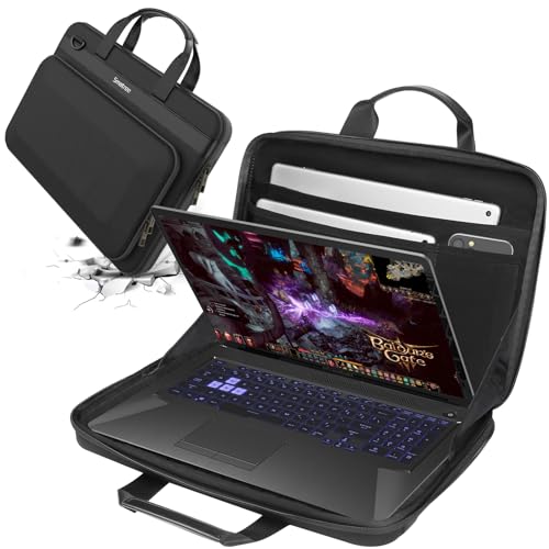 Smatree Hard Shell Carrying Case for 14 inch DELL/HP/Lenovo/ASUS | for 14 inch ASUS ROG Zephyrus G14 2025 GA403/2026 GU405,DELL XPS/Vostro/Inspiron 14,HP OmniBook 3 AI,Lenovo ThinkBook 14 G9 - color: Black-14 Inch
