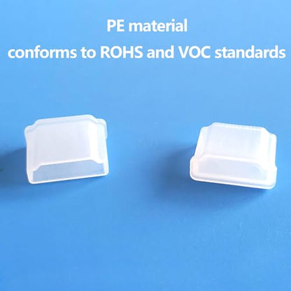 20PCS Plastic HDMI Male Port Anti Dust Dustproof Cover Cap Plug Protector Compatible with Computer Laptop TV (Transparent) - color: Transparent