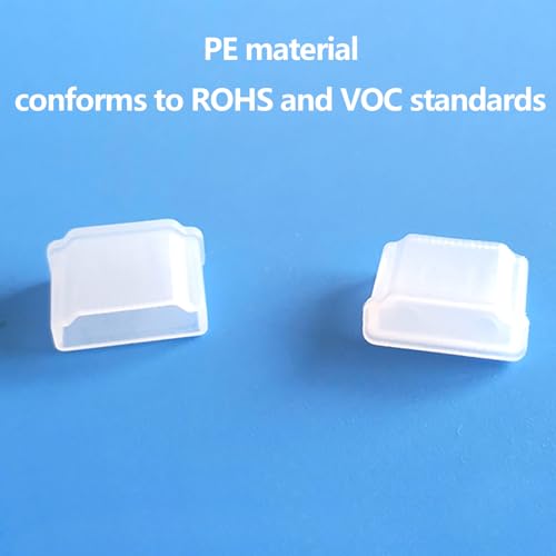 20PCS Plastic HDMI Male Port Anti Dust Dustproof Cover Cap Plug Protector Compatible with Computer Laptop TV (Transparent) - color: Transparent