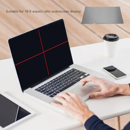 Zunate 14 Inch Laptop Privacy Screen Filter, 16:9 Anti Blue Light Anti Glare Film for Widescreen Display Eye Strain Reduction Scratch Guard