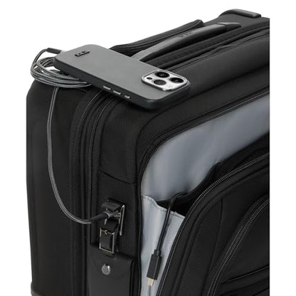 TUMI - Alpha Deluxe Expandable 4-Wheeled Laptop Briefcase - 15 Inch Computer Bag for Men and Women - color: Black
