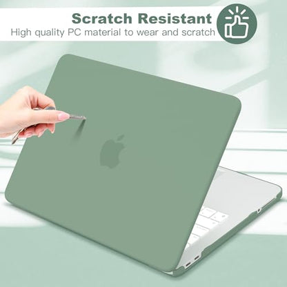 for MacBook Neo 13 inch Case 2026, Ultra-Thin Shockproof Hard Shell Case with Keyboard Cover & Screen Protector for MacBook Neo 13 A3404 A18 Pro Chip, Midnight Green - color: Midnight Green