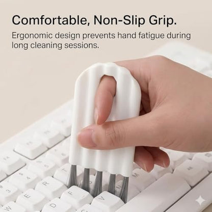 2-Pack Keyboard Cleaning Brush with Soft Bristles - Mini Gap & Slot Cleaning Brush for Electronics, Household Dusting, Window Tracks, and Kitchen Crevices - size: 2 Pack
