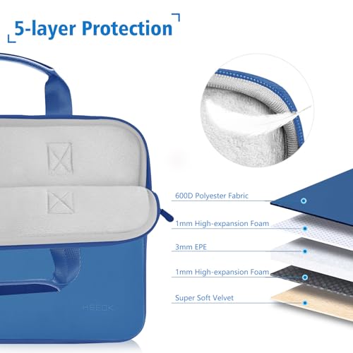 Hseok Laptop Sleeve 14 inch Case with Small Case, Compatible with MacBook Neo 14, MacBook Pro 14 M5/M4/M3/M2/M1, XPS 14 and Most 14 inch Notebooks, Neoprene Computer Handbag,J01B01 - color: J01b01, size: 14"