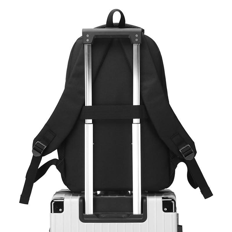 18 Inch School Backpack for Teens Boys Girls, 35L Water Resistant Bookbag with Luggage Strap, Large Capacity Daypack for School Travel Daily Use, Black - color: Camo Backpack Single Pack-4